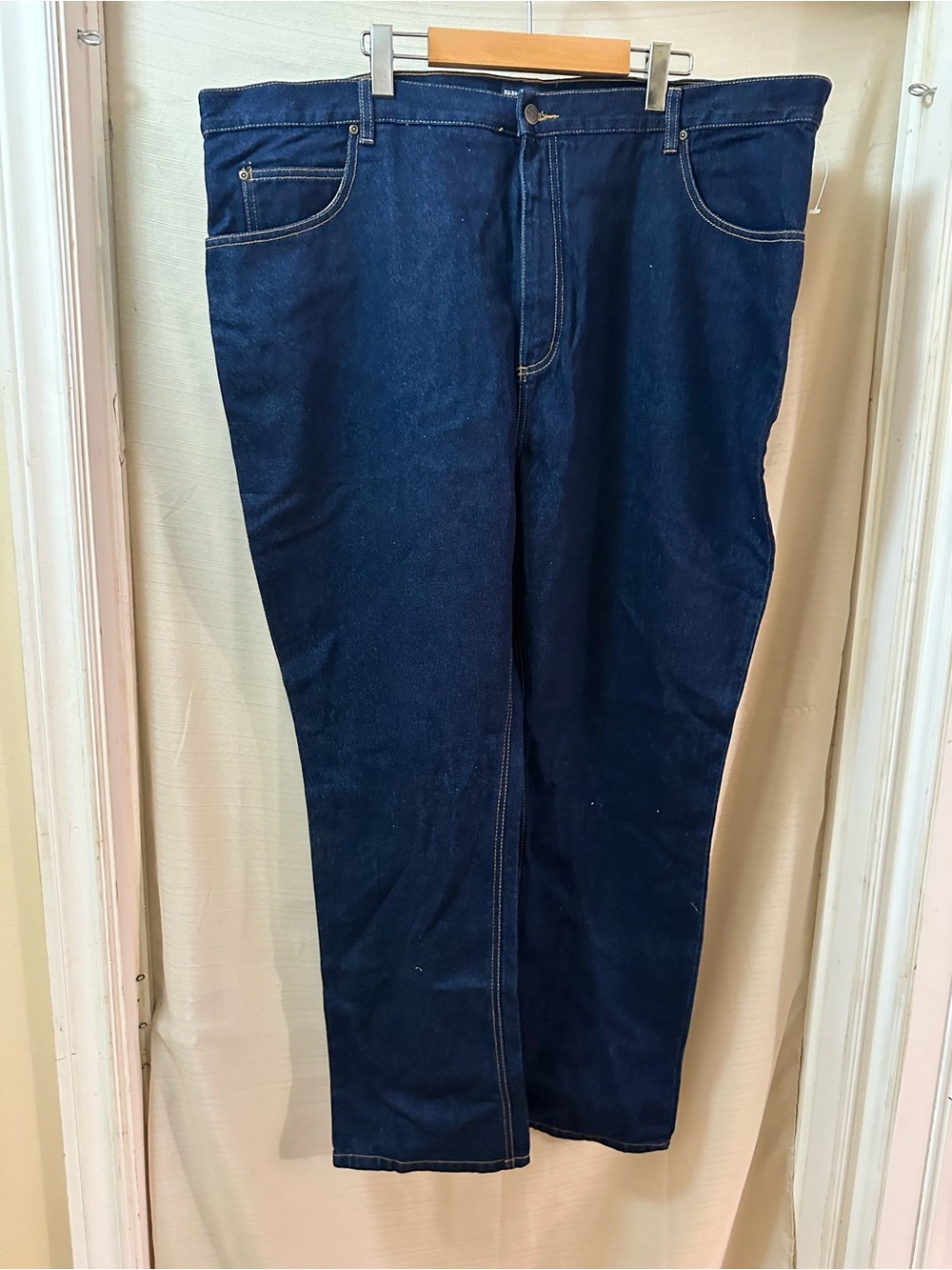 Brooker Dark Wash Straight Leg Jeans Men’s Size 46 Denim Blue Cotton Pants